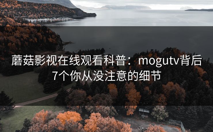 蘑菇影视在线观看科普：mogutv背后7个你从没注意的细节